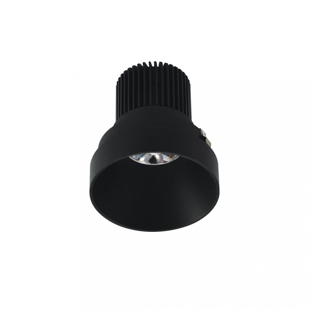4" Iolite LED Round Trimless Downlight, 10-Degree Optic, 850lm / 12W, 2700K, Black Finish