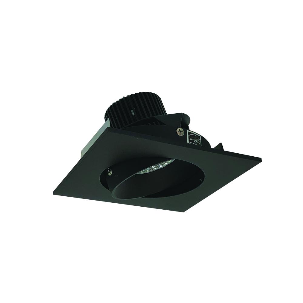 4" Iolite LED Square Adjustable Cone Reflector, 1000lm / 14W, 2700K, Black Reflector / Black