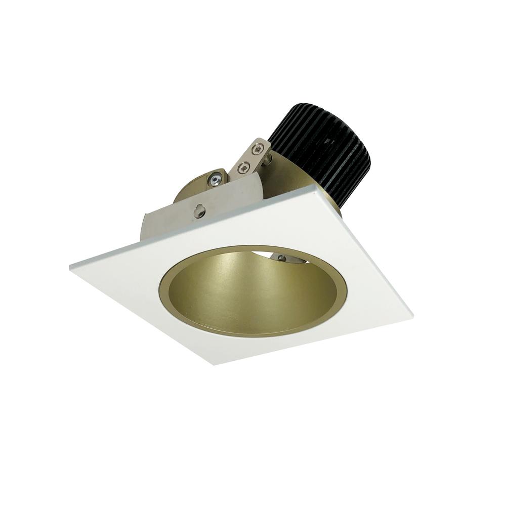 4" Iolite LED Square Adjustable Reflector with Round Aperture, 800lm / 14W, Comfort Dim,