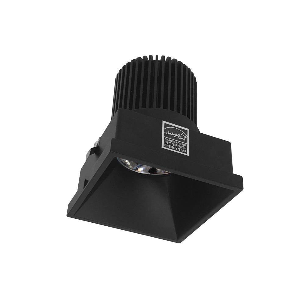 4" Iolite LED Square Trimless Downlight, 10-Degree Optic, 850lm / 12W, 2700K, Black Finish