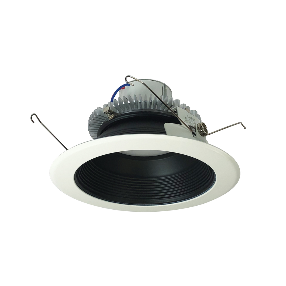 6" Cobalt Click Round Retrofit Baffle, 1000lm / 12W, 4000K, Black Baffle / White Flange,