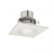 Nora NLCBC2-45327MPW/10EM - 4" Cobalt Click Square Retrofit Reflector with Round Aperture, 1000lm / 12W, 2700K, Matte Powder