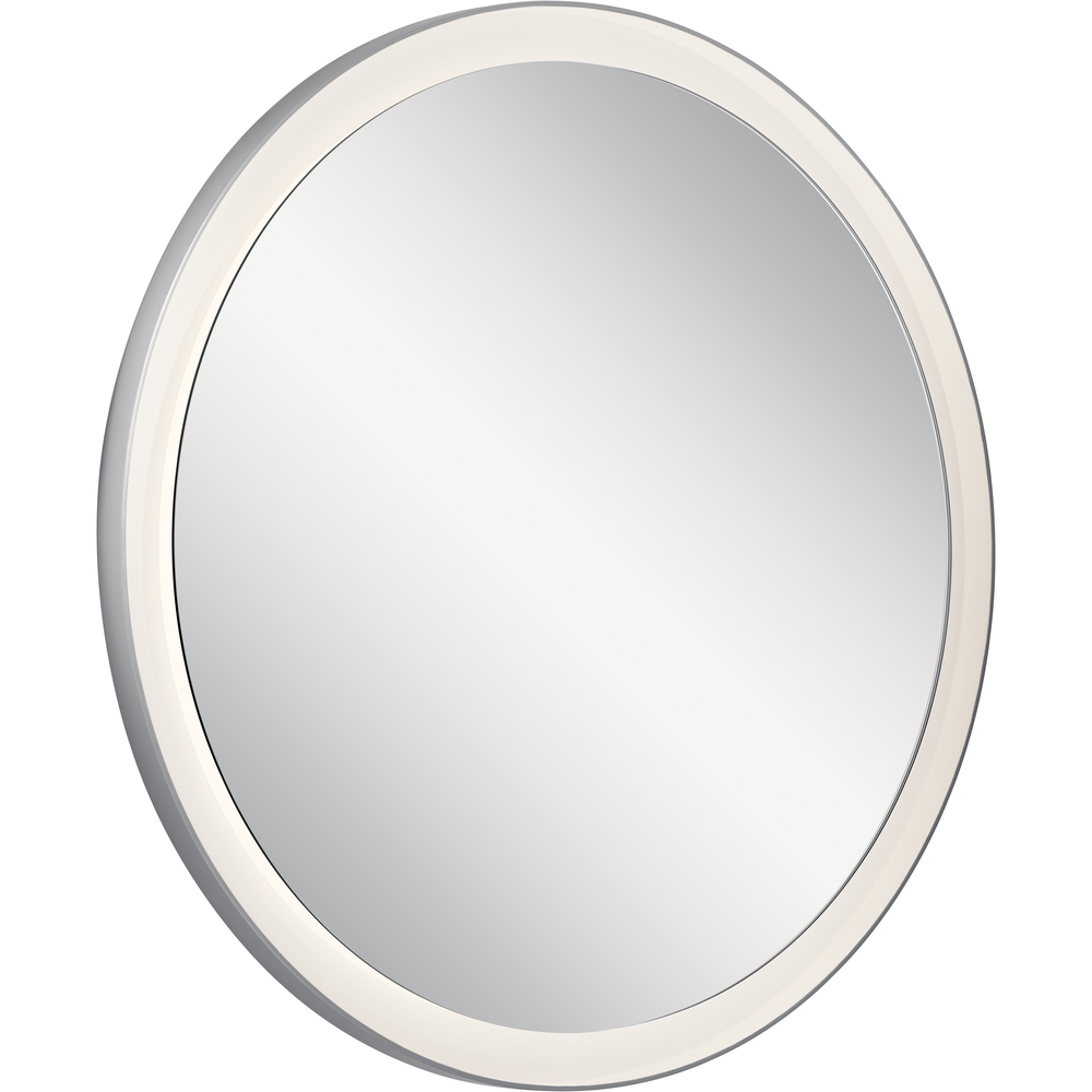 Ryame™ Round Lighted Mirror Silver