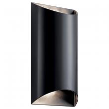 Kichler 49279BKLED - Wesley 2 Light LED Wall Light Architectural Black