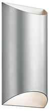 Kichler 49279PLLED - Wesley 14" LED Outdoor 2 Light Wall Light in Platinum