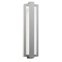 Kichler 49435PL - Sedo 24.25" LED Outdoor Wall Light with Clear Polycarbonate Diffuser in Platinum