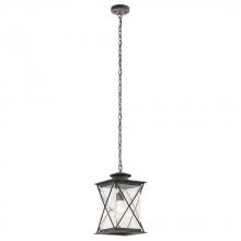 Kichler 49747WZCL18 - Argyle 1 Light Pendant with LED Bulb Weathered Zinc
