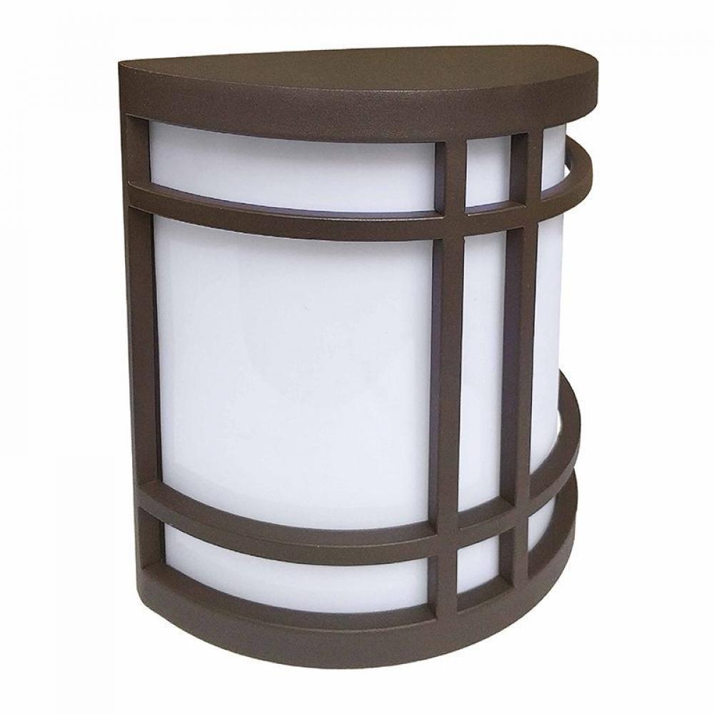 LED OUTDOOR DECORATIVE WIDE SCONCE 12W 5CCT NON-DIM,ORB