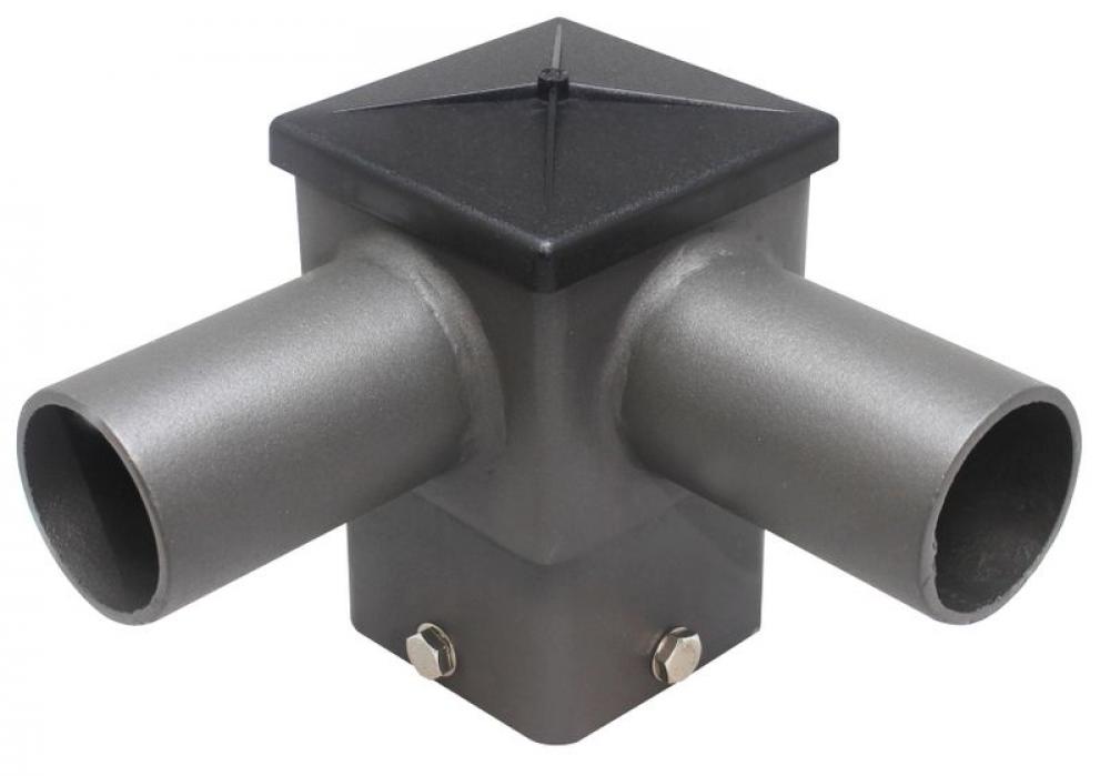 SQUARE HORIZONTAL TENON, BRONZE, SLIPS ON 4" POLE, NO ADAPTOR NEEDED