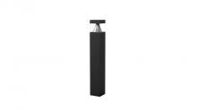 Westgate MFG C3 BOL-42-S-C-C-MCTP-BK - BOLLARD 42in SQUARE FLAT TOP LOUVER CLEAR LENS ADJ. 12-22W 30/40/50K, BLACK