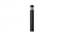 Westgate MFG C3 BOL-44-R-L-C-MCTP-BK - BOLLARD 44in ROUND DOME TOP LOUVER CLEAR LENS ADJ. 12-22W 30/40/50K, BLACK