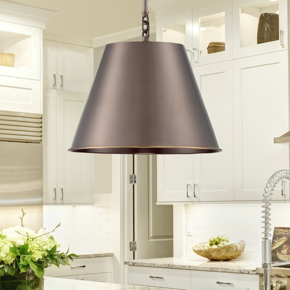 Alden 1-Light Pendant in Old Bronze