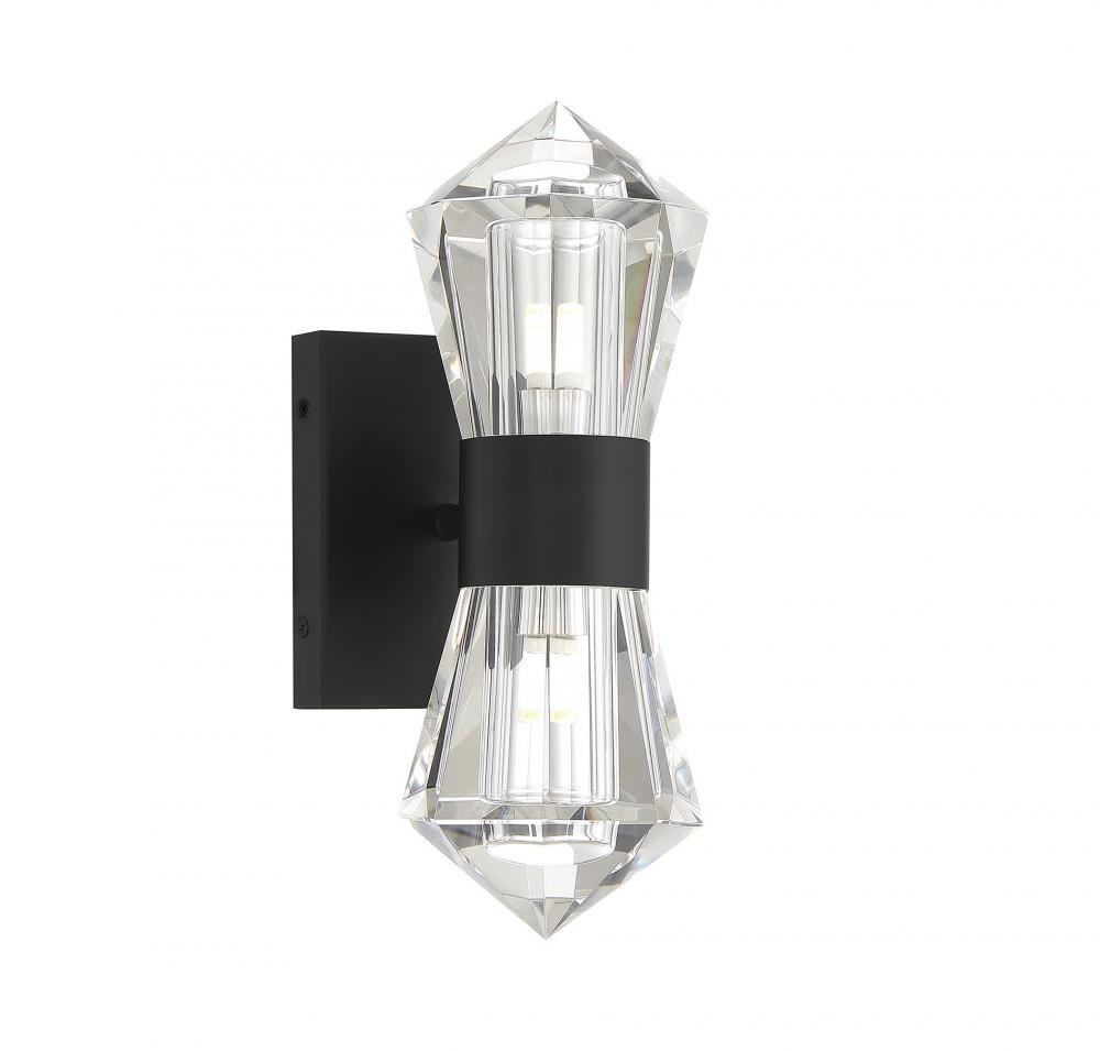 Dryden 2-Light LED Wall Sconce in Matte Black