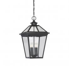 Savoy House 5-148-BK - Ellijay 4-Light Outdoor Hanging Lantern in Black