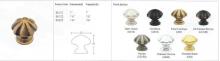 Emtek 86203US10B - BRASS MELON KNOB