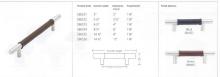 Emtek S86524BLKST - STAINLESS STEEL LEATHER BAR PULL