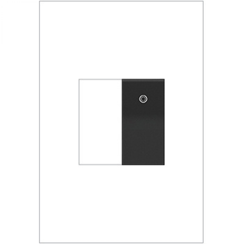 adorne? 277V Paddle Switch, Half-Size, Graphite, with Microban?