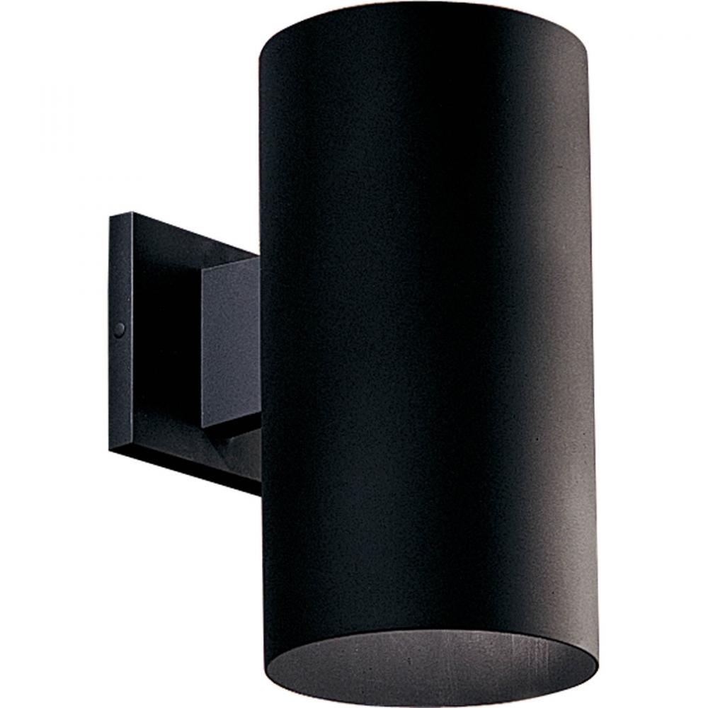 6" Black LED Outdoor Wall Cylinder
