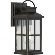 Progress P560264-020 - Williamston Collection One-Light Antique Bronze and Clear Glass Transitional Style Small Outdoor Wal