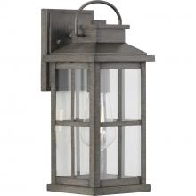 Progress P560265-103 - Williamston Collection One-Light Antique Pewter and Clear Glass Transitional Style Medium Outdoor Wa
