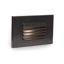 WAC US 4051-27BZ - LED Low Voltage Horizontal Louvered Step and Wall Light