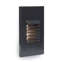 WAC US 4061-27BK - LED Low Voltage Vertical Louvered Step and Wall Light