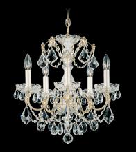 Schonbek 1870 1704-22 - Century 5 Light 120V Chandelier in Heirloom Gold with Heritage Handcut Crystal
