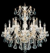 Schonbek 1870 1712-22 - Century 12 Light 120V Chandelier in Heirloom Gold with Heritage Handcut Crystal