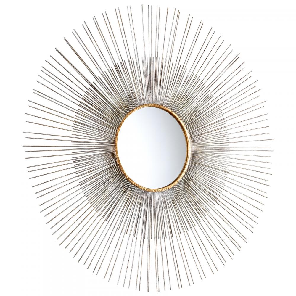 Pixley Mirror Antiqued Silver Leaf - Large