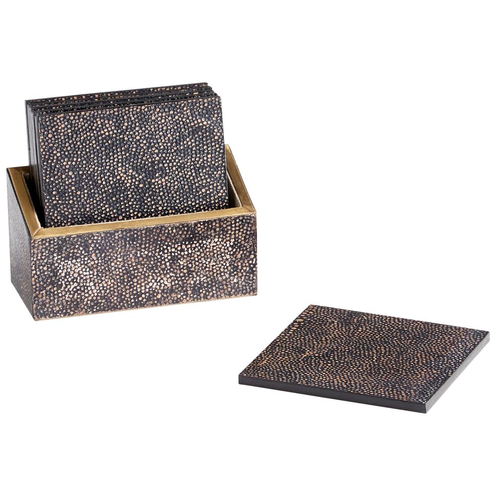 Arless Coasters Brown & Bronze