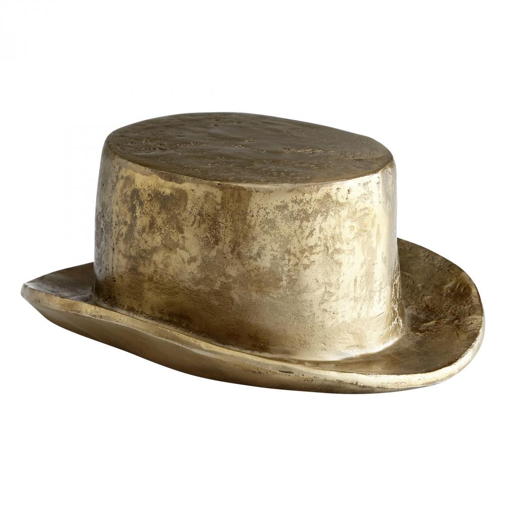 Hat Token Aged Brass