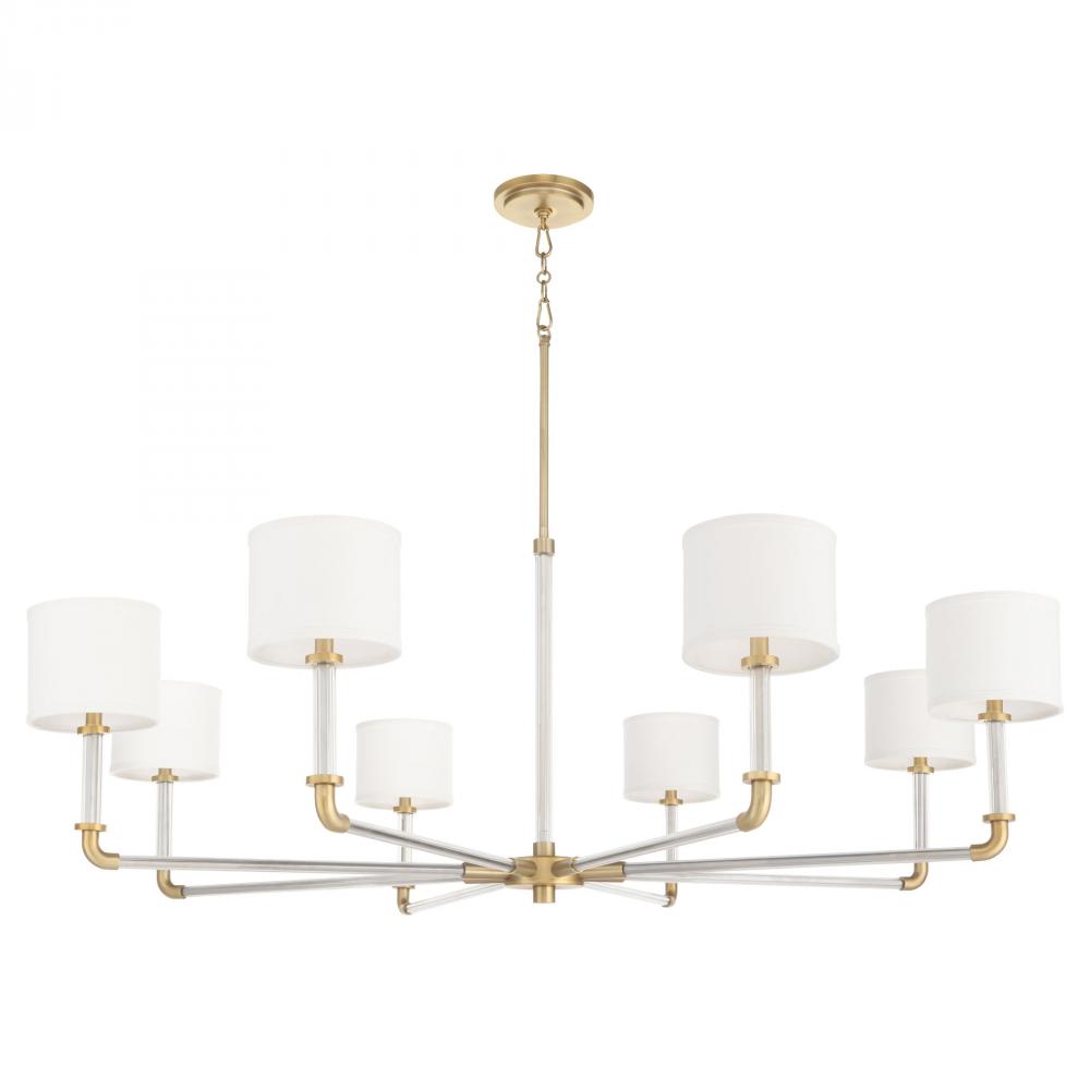 Hightower 8 Light Chandelier Aged Brass
