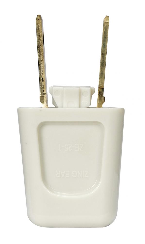 Quick Connect Plug; Ivory Finish; Polarized; 18/2-SPT-1; 6A; 125V