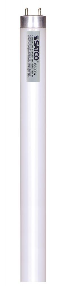 12 Watt T8 LED; Medium bi-pin base; 5000K; 50000 Average rated hours; 1800 Lumens; Type A; Ballast