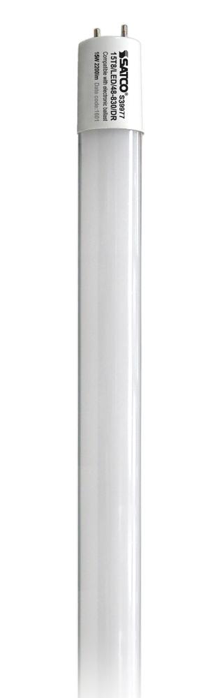 15 Watt T8 LED; Medium bi-pin base; 4000K; 50000 Average rated hours; 2200 Lumens; Type A; Ballast