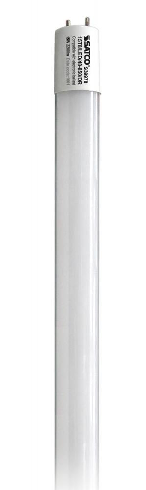 15 Watt T8 LED; Medium bi-pin base; 5000K; 50000 Average rated hours; 2200 Lumens; Type A; Ballast
