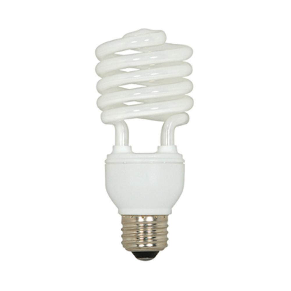 20 Watt; Mini Spiral Compact Fluorescent; 5000K; 82 CRI; Medium base; 120 Volt