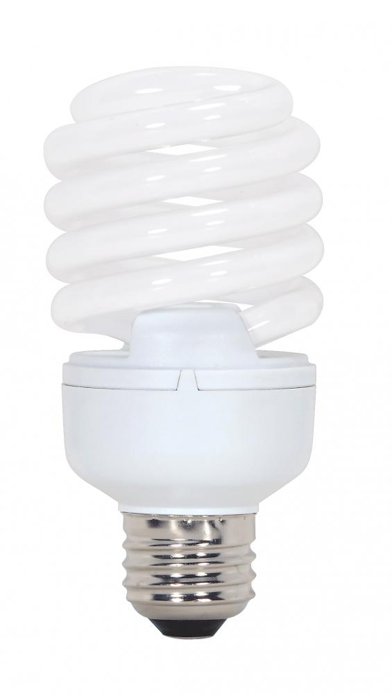 23 Watt; Mini Spiral Compact Fluorescent; 2700K; 80 CRI; Medium base; 120 Volt; 12-pack