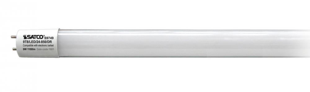 9 Watt T8 LED; 5000K; Medium Bi Pin base; 50000 Average rated hours; 1150 Lumens