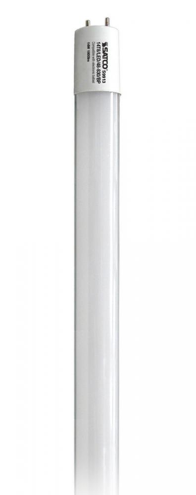 14 Watt T8 LED; Medium bi-pin base; 3000K; 50000 Average rated hours;Type B Ballast Bypass; 1700