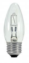 Satco Products Inc. S2457 - 43 Watt; Halogen; B11; Clear; 1000 Average rated hours; 750 Lumens; Medium base; 120 Volt