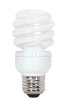 Satco Products Inc. S7436 - 13 Watt; Mini Spiral Compact Fluorescent; 2700K; 80 CRI; Medium base; 120 Volt; 12-pack