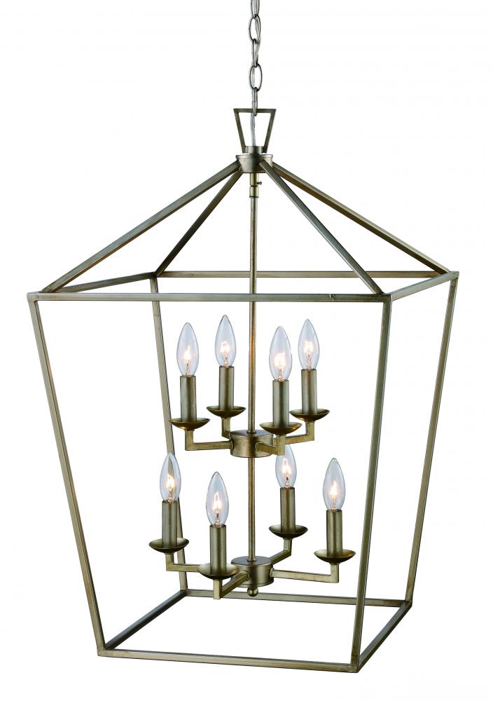8LT PENDANT-BIRD CAGE-ASL