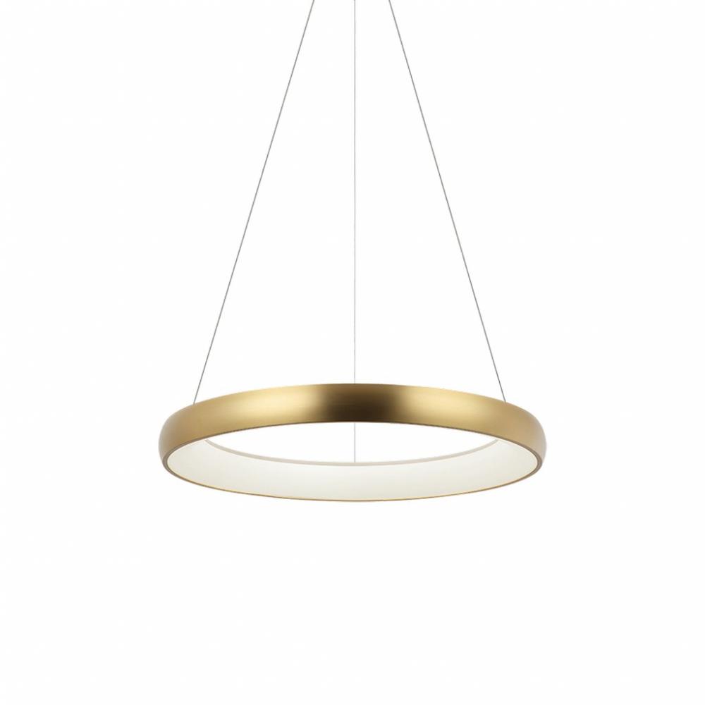 Maverick Brushed Gold Pendant
