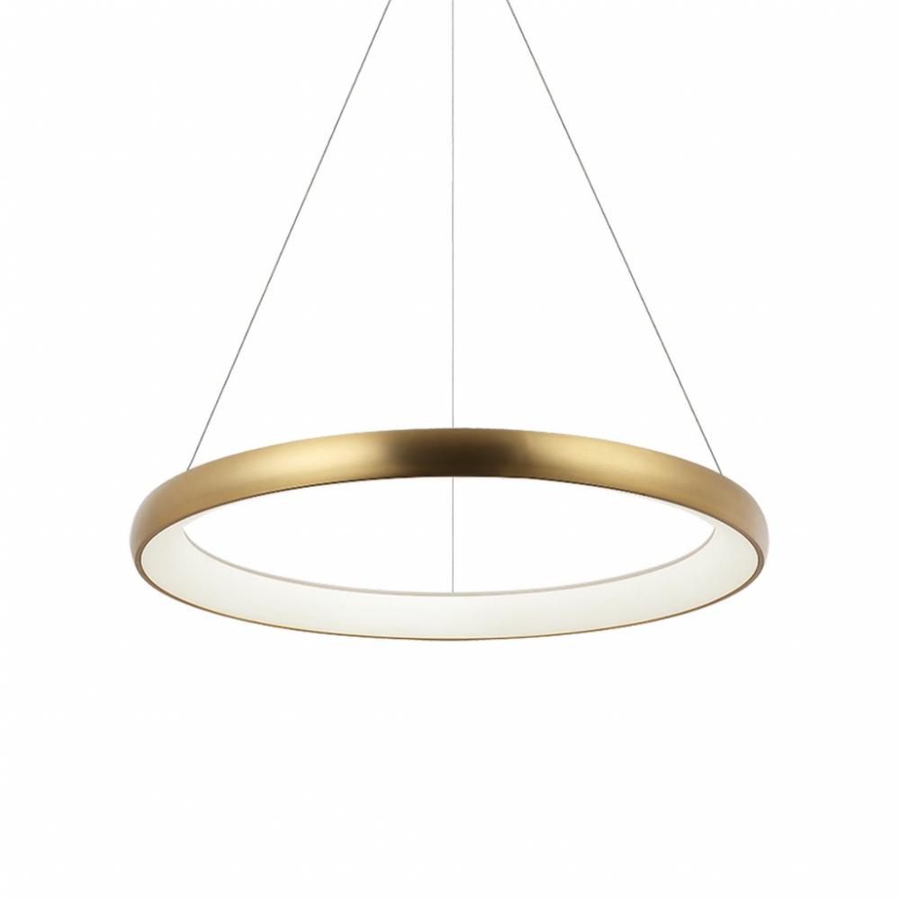 Maverick Brushed Gold Pendant