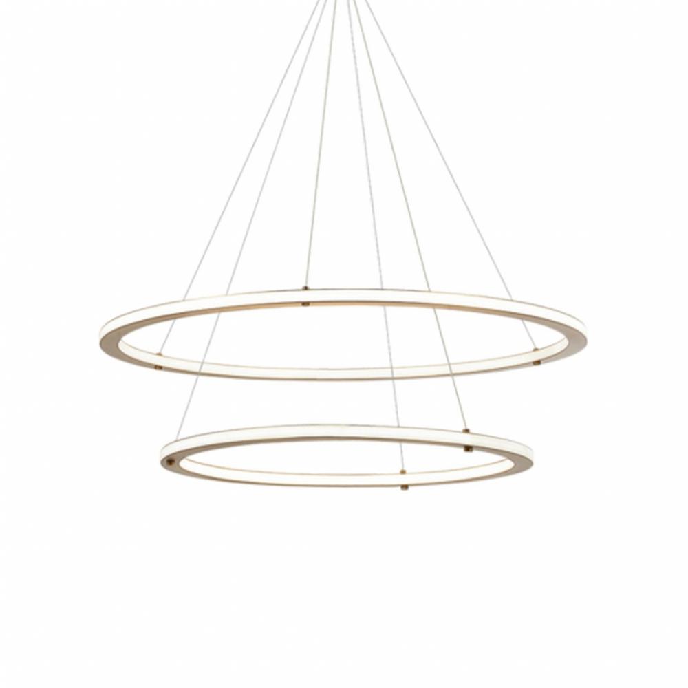 Victoria Brushed Gold Pendant
