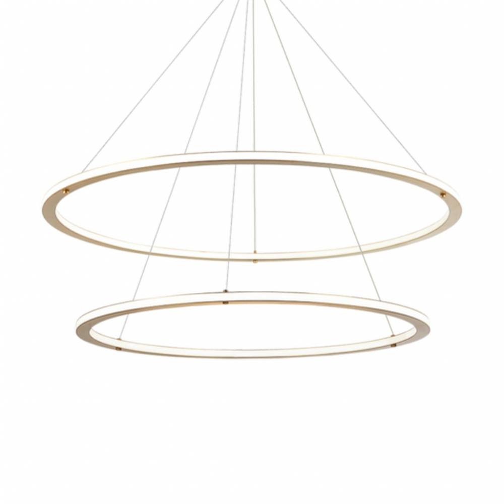 Victoria Brushed Gold Pendant