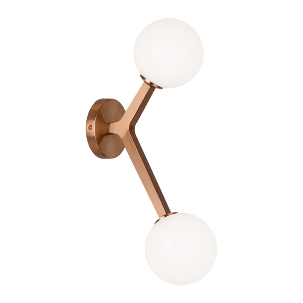 Rami Aged Gold Brass Wall Sconce