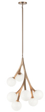 Matteo Lighting C81507AGOP - Rami Aged Gold Brass Chandelier