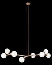 Matteo Lighting C81508AGOP - Rami Aged Gold Brass Chandelier